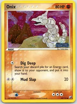 Onix 65/115 Unseen Forces - 2005 Pokemon Stamped LP Reverse Holo - Image 1