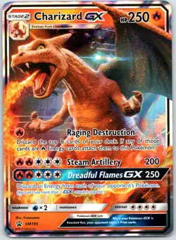 Charizard GX SM195 Sm - 2019 Pokemon - Black Star Promo NM Holo - Image 1
