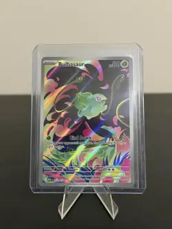 Pokemon Bulbasaur Illustration Rare Holo 133/132 Me01 Mega Evolution 80 HP - Image 2