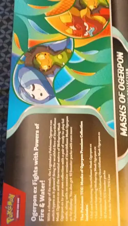 Pokemon Masks of Ogerpon Premium Collection Box Ogerpon Exclusive Booster 2024 - Image 2