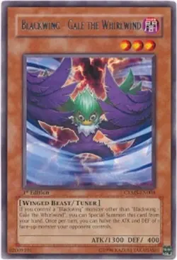 Yugioh! MP Blackwing - Gale the Whirlwind - CRMS-EN008 - Rare - 1st Edition Mode - Image 1