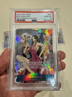 One Piece Boa Hancock (051) Parallel Manga OP07-051 Replica PSA 10 Style Proxy - Image 1