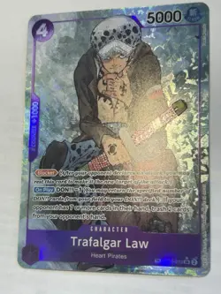 ST10-010 Trafalgar Law One Piece Card Game OP07 Treasure Rare English Gradeable! - Image 4