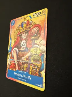 One Piece Monkey.D.Luffy 2nd Anniversary Stamped Promo P-043 NM - Image 3