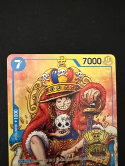 One Piece Monkey.D.Luffy 2nd Anniversary Stamped Promo P-043 NM - Image 4