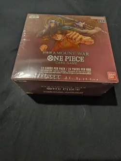 One Piece TCG Paramount War OP-02 Booster Box Red Bottom English Sealed New - Image 1