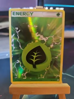 Pokemon TCG Grass Energy EX Holon Phantoms 105/110 Rare Holo Card LP Condition - Image 1