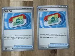Awesome Pokemon Ascended Heroes 2x Card Poke Pad 198/217 Nm/mint (NON HOLO) - Image 1