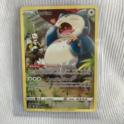 Pokemon TCG Snorlax Lost Origin Trainer Gallery Holo Ultra Rare Card TG10/TG30 - Image 1