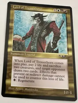 Lord of Tresserhorn Alliances Blue Black Red Rare MAGIC MTG CARD - Image 1