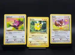Pikachu, Eevee, Jigglypuff - Jungle - lot of 3 cards PokemonTCG - Image 1