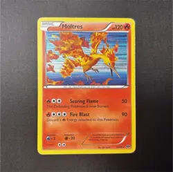 Pokemon Moltres 14/99 Next Destinies Holo Rare Fire Basic 120HP TCG Card - Image 1