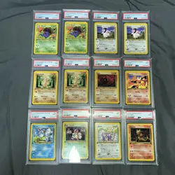 12 Pokemon Cards - Neo Genesis 1st Edition PSA 9 Lot - Commons / Pack Fresh Mint - Image 1