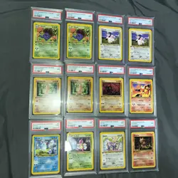 12 Pokemon Cards - Neo Genesis 1st Edition PSA 9 Lot - Commons / Pack Fresh Mint - Image 2