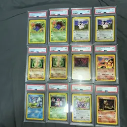 12 Pokemon Cards - Neo Genesis 1st Edition PSA 9 Lot - Commons / Pack Fresh Mint - Image 3