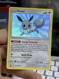 Eevee SV41/SV94 Hidden Fates 2019 SHINY Vault Holo Rare Pokemon Card TCG - Image 3