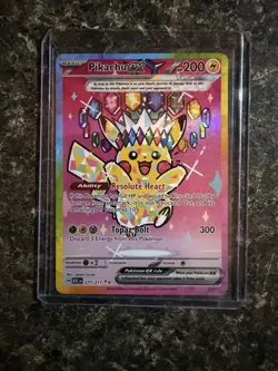 Pokemon Card Pikachu EX SIR 277/217 Ascended Heroes English Pack NM/M - Image 1