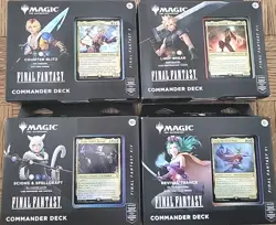 Commander Deck Set Of 4 — Final Fantasy MTG — New Opened Box — No Sample Packs - Image 1