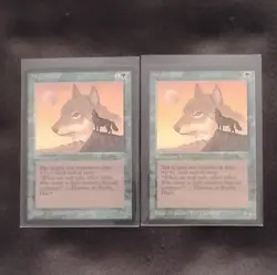 Magic The Gathering Wyluli Wolf x2 Creature Green Susan Van Camp - Image 1