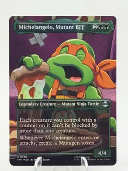Michelangelo, Mutant BFF (Borderless) [Teenage Mutant Ninja Turtles] Foil - M/NM - Image 1