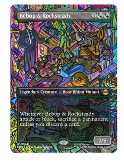 Bebop & Rocksteady - Borderless Teenage Mutant Ninja Turtles MTG - Image 1
