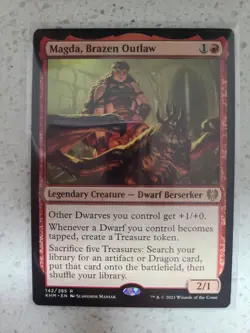 MTG Magda, Brazen Outlaw Kaldheim 142/285 Regular Rare NM - Image 1