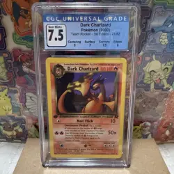 Pokemon (2000) 1st Edition Dark Charizard CGC 7.5 NM + 🫵🏻 - Image 1