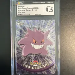 2000 Topps Chrome Series 2 Pokemon Gengar #94 CGC 9.5 Low Pop - Image 1