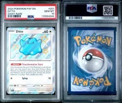 PSA 10 DITTO #201 2024 POKEMON PAF EN-PALDEAN FATES SHINY RARE - Image 3