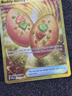 Buddy-Buddy Poffin 223/167 Pokemon TCG Twilight Masquerade Gold Hyper Rare NM - Image 3