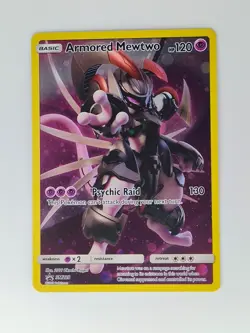 Pokemon Armored Mewtwo SM228 Promo Holo 120 HP Psychic Raid SM - Image 1