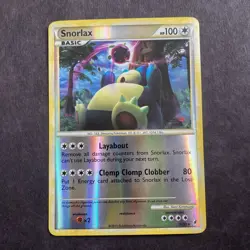 Pokemon TCG Snorlax 33/95 Call of Legends Reverse Holo Rare 2011 LP - Image 1