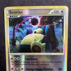 Pokemon TCG Snorlax 33/95 Call of Legends Reverse Holo Rare 2011 LP - Image 2