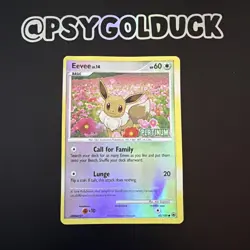 Pokemon Platinum Stamped Reverse Holo Eevee 62/100 - Majestic Dawn MP A28 - Image 1