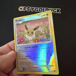 Pokemon Platinum Stamped Reverse Holo Eevee 62/100 - Majestic Dawn MP A28 - Image 4