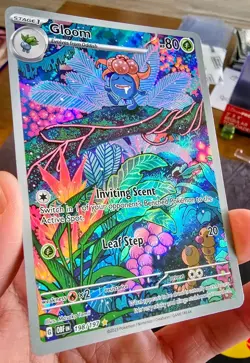 Gloom 198/197 SV03: Obsidian Flames Illustration Rare Pokemon TCG - Image 4