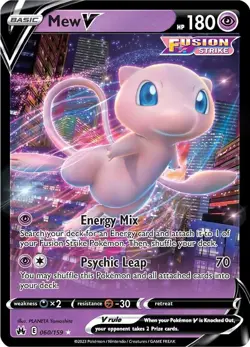 Mew V 60/159- Ultra Rare- Crown Zenith- Sword & Shield- Pokemon TCG - Image 1