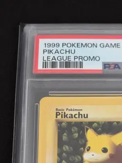1999 Pokemon WotC Black Star Promo Pikachu Ivy League #1 PSA 7 NM Vintage - Image 5