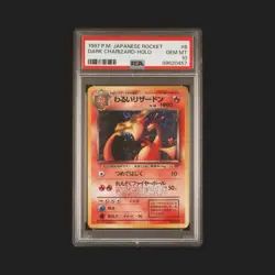 Nintendo Dark Charizard Rocket Gang Holo #006 Japanese PSA 10 1997 Pokemon SWIRL - Image 1