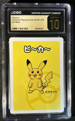 Pokemon TCG Pikachu Old Maid Japanese 2019 CGC PRISTINE 10 - Image 1