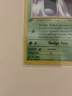 Pokemon TCG Koga's Grimer 1st Edition Gym Challenge Common 78/132 Basic 50 HP - Image 4
