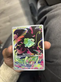 Pokemon TCG Bulbasaur 133/132 Me01: Mega Evolution Illustration Rare Holo 80 HP - Image 1