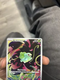 Pokemon TCG Bulbasaur 133/132 Me01: Mega Evolution Illustration Rare Holo 80 HP - Image 2