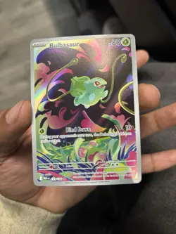 Pokemon TCG Bulbasaur 133/132 Me01: Mega Evolution Illustration Rare Holo 80 HP - Image 4