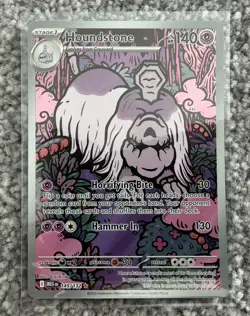 Houndstone 145/132 Illustration Rare Pokemon TCG Mega Evolutions - Image 1