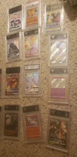 Graded Pokemon Lot Japanese and English 15 Slabs in Total - Image 1