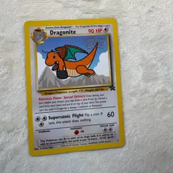 Pokemon DRAGONITE # 5 Black Star Promo Kids WB First Movie Promo NM - Image 1