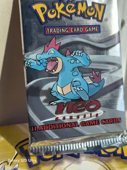 2000 Pokemon Neo Genesis Blister Pack (Feraligatr Pack Art) Sealed - Image 1