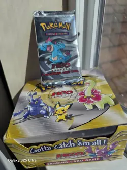 2000 Pokemon Neo Genesis Blister Pack (Feraligatr Pack Art) Sealed - Image 2
