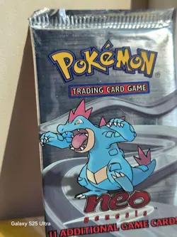 2000 Pokemon Neo Genesis Blister Pack (Feraligatr Pack Art) Sealed - Image 3
